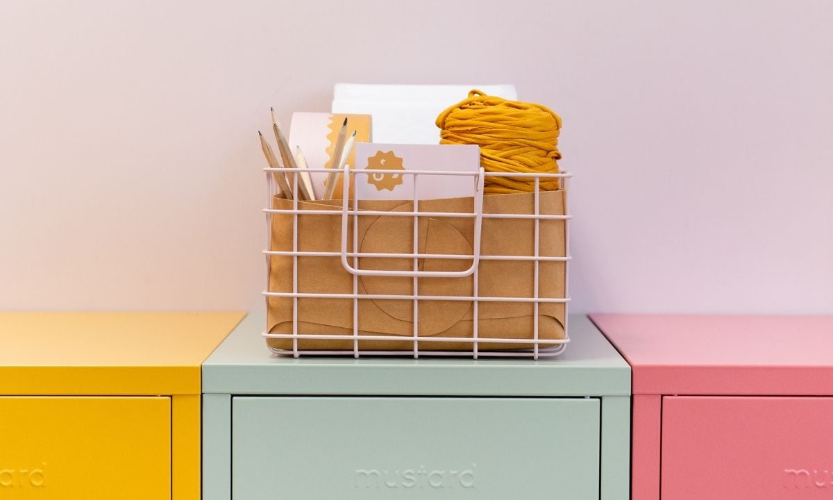 make your own - washable paper basket insert