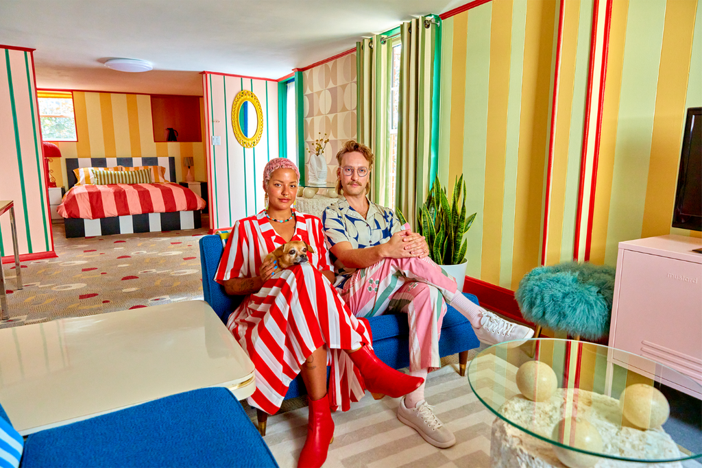 Inside the colourful home of a photographer + creative director duo