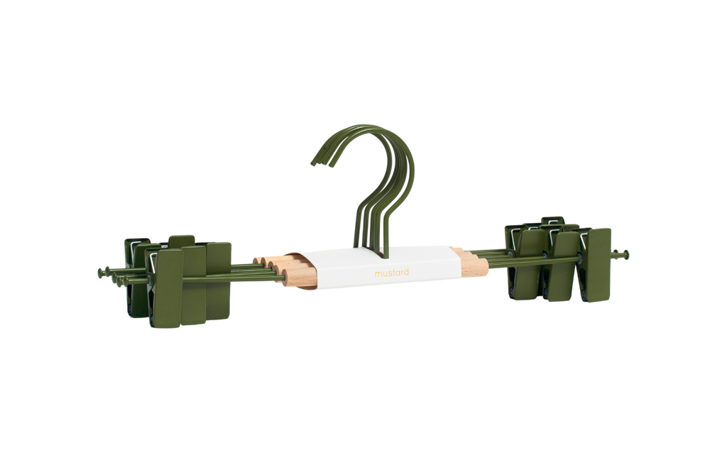 Adult Clip Hangers in Olive