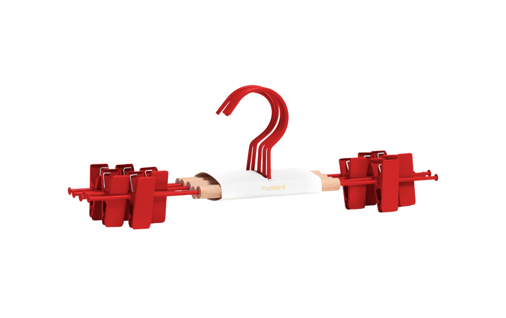 Adult Clip Hangers in Poppy