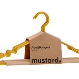 Cintres adultes en Mustard
