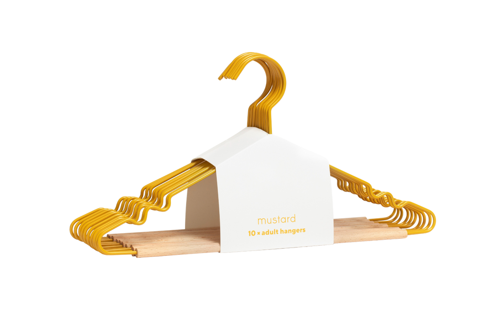 Adult Top Hangers in Mustard