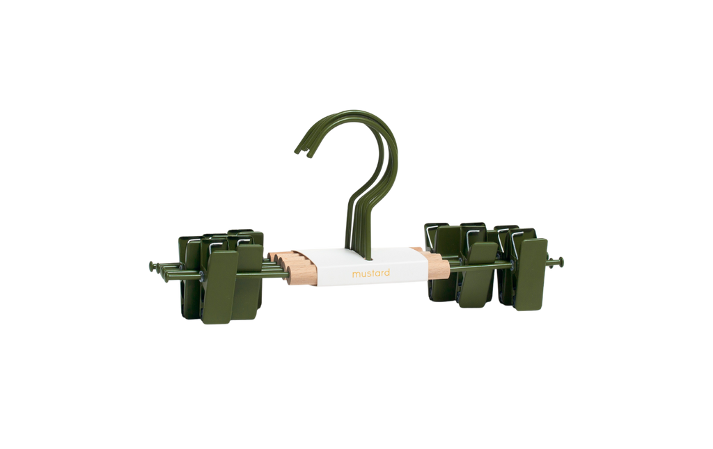 Kids Clip Hangers in Olive