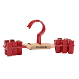 Perchas de clip infantiles en amapola