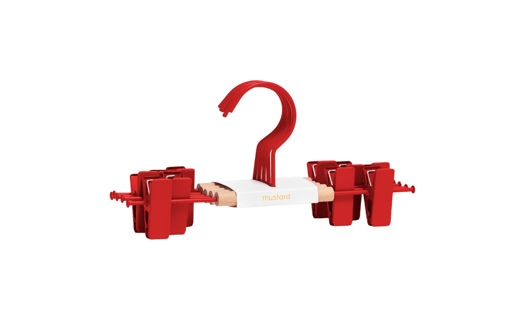 Kids Clip Hangers in Poppy
