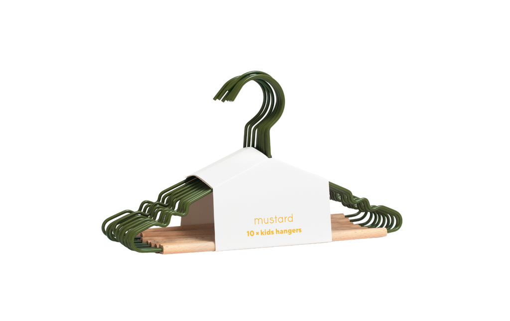 Kids Top Hangers in Olive