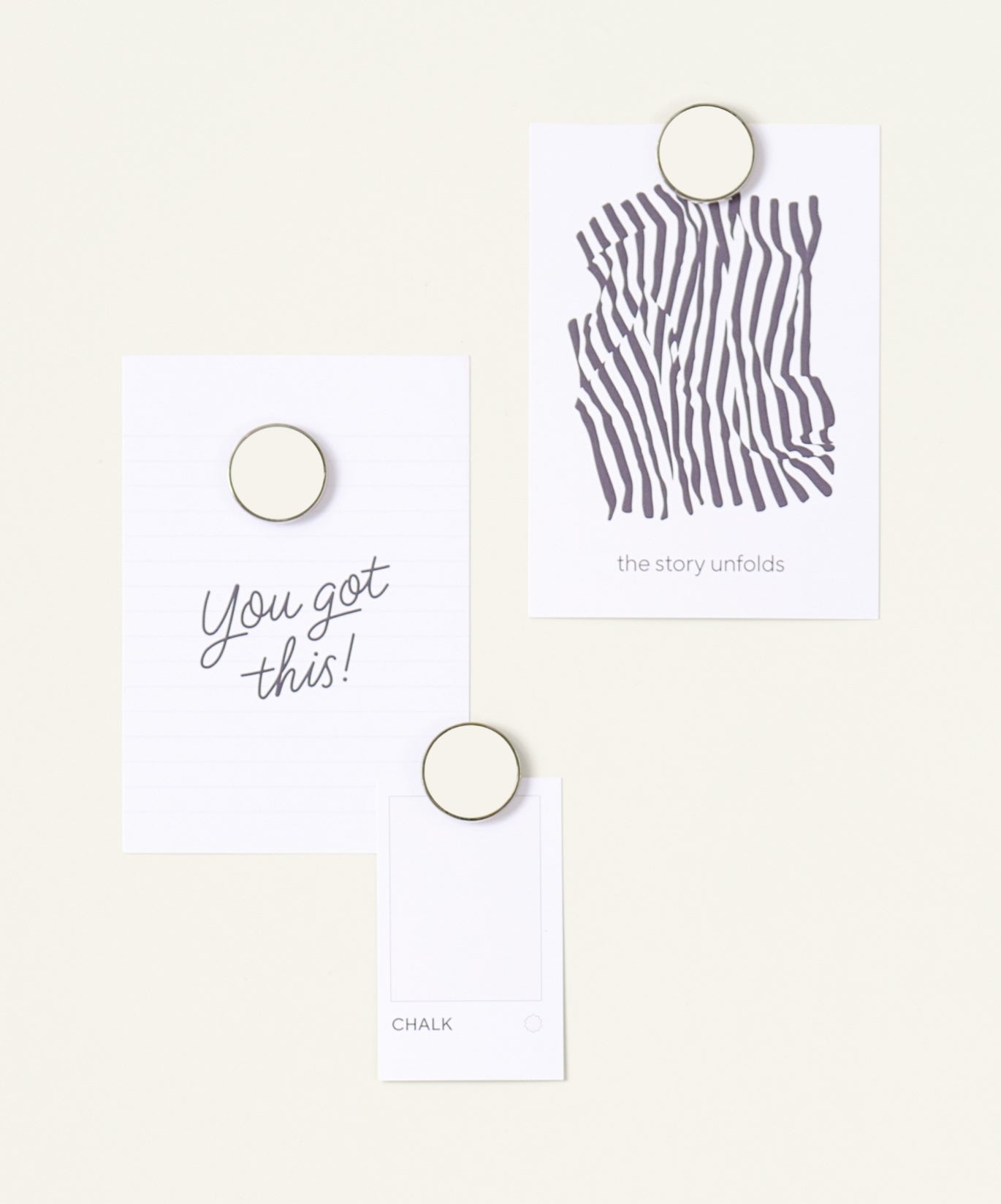 Die Buttons in Kreide