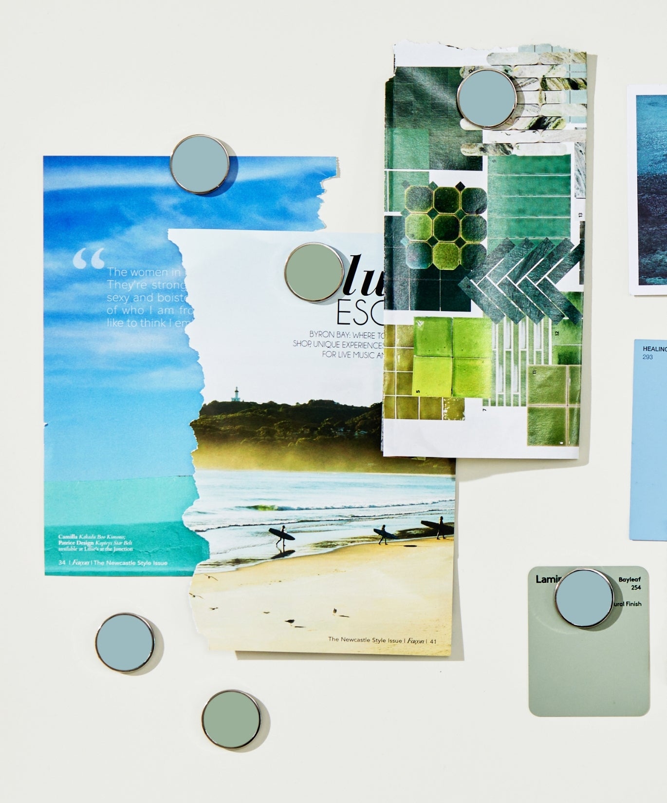 Die Buttons im Ozean