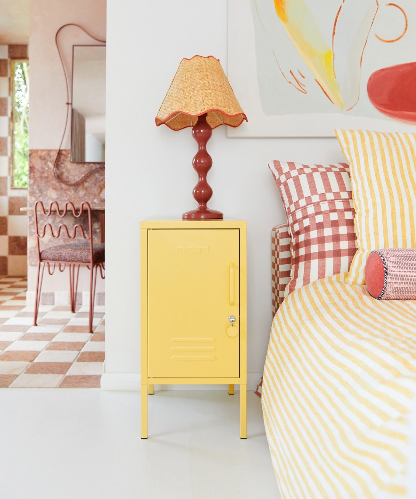 Der Shorty in Butter auf der linken Seite