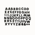 Alphabet-Magnete in Schwarz von Wordbits
