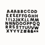 Alphabet-Magnete in Schwarz von Wordbits