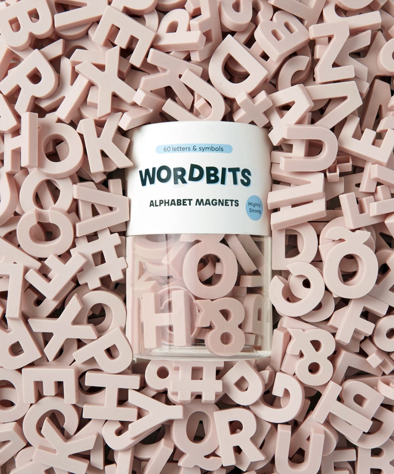Alphabet-Magnete in Blush von Wordbits