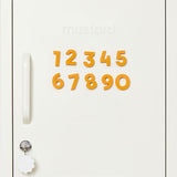 Zahlenmagnete in Mustard von Wordbits