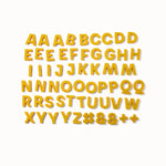 Alphabet-Magnete in Mustard von Wordbits