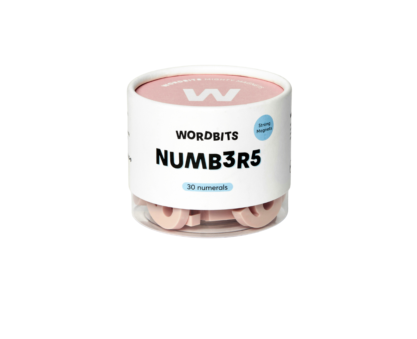 Zahlenmagnete in Blush von Wordbits