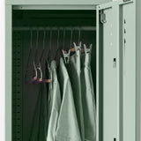 Perchas de clip para adultos en color salvia