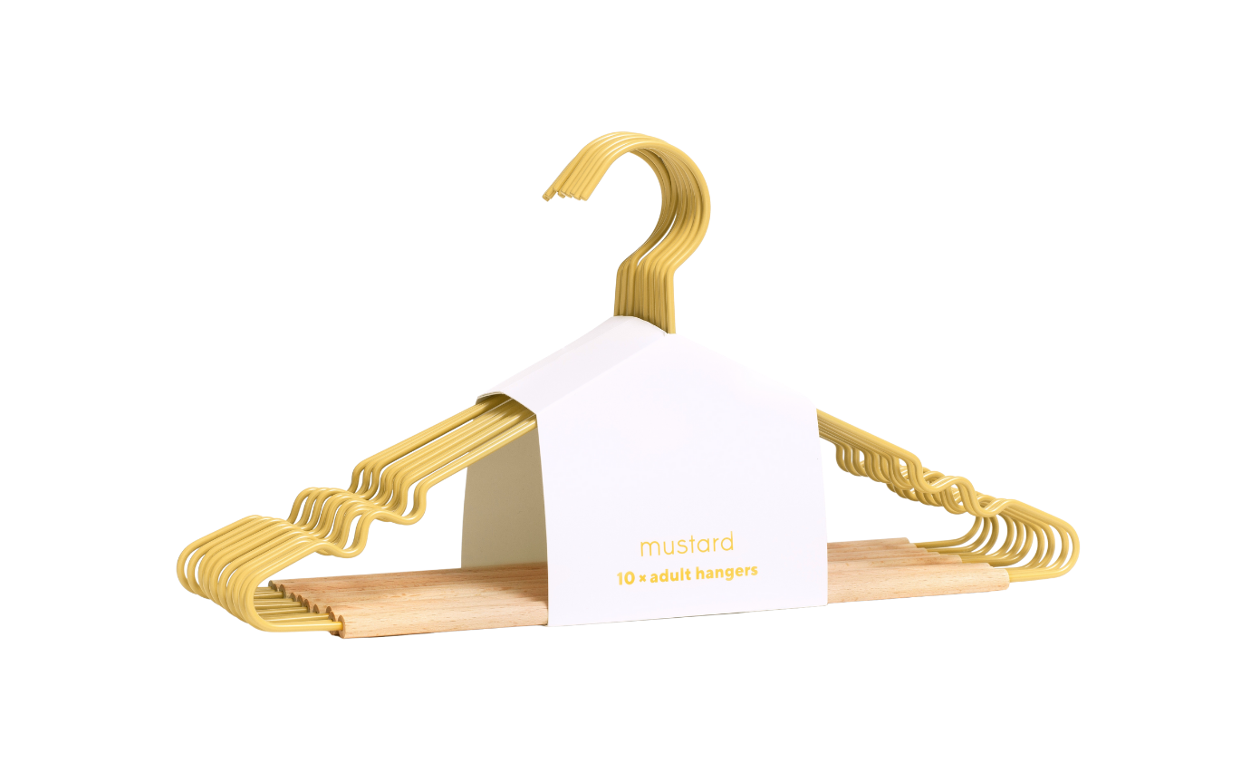 Perchas para adultos en mantequilla