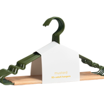 Perchas para adultos en color oliva