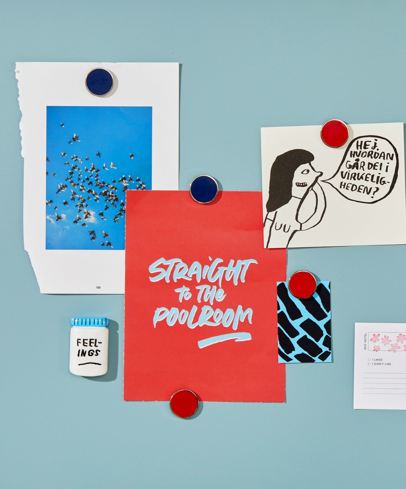 Los Buttons en azul marino