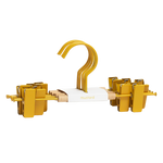 Perchas de clip infantiles en Mustard