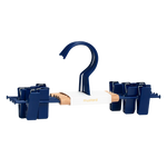 Perchas de clip para niños en azul marino