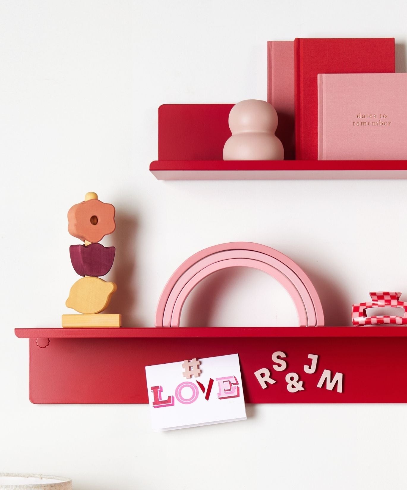 Imanes alfabéticos en Blush by Wordbits