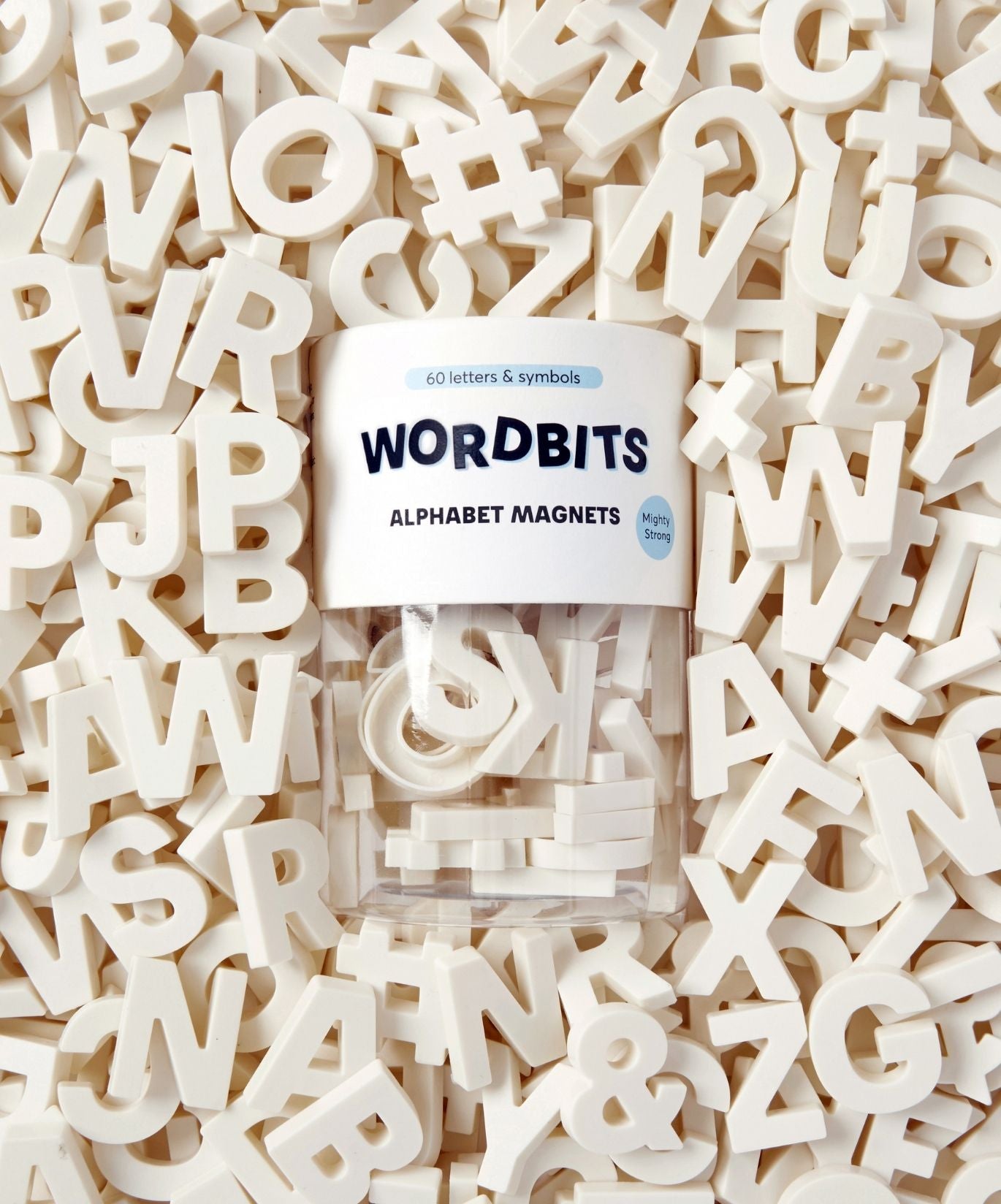 Imanes alfabéticos en hueso de Wordbits