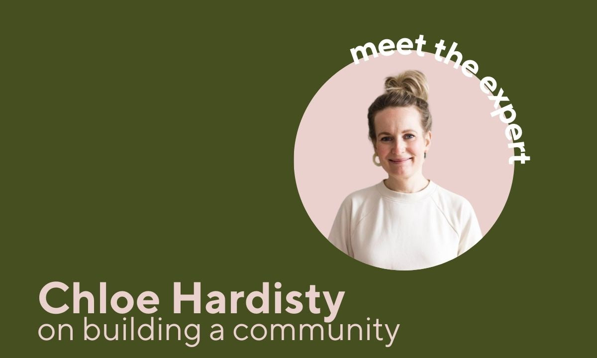 Rencontrer l'expert - Chloe Hardisty sur la création d'une communauté