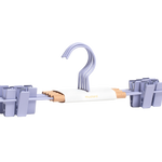 Cintres à clip pour adultes en lilas