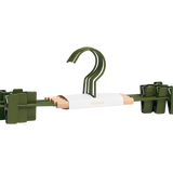 Cintres à clip pour adultes en olive
