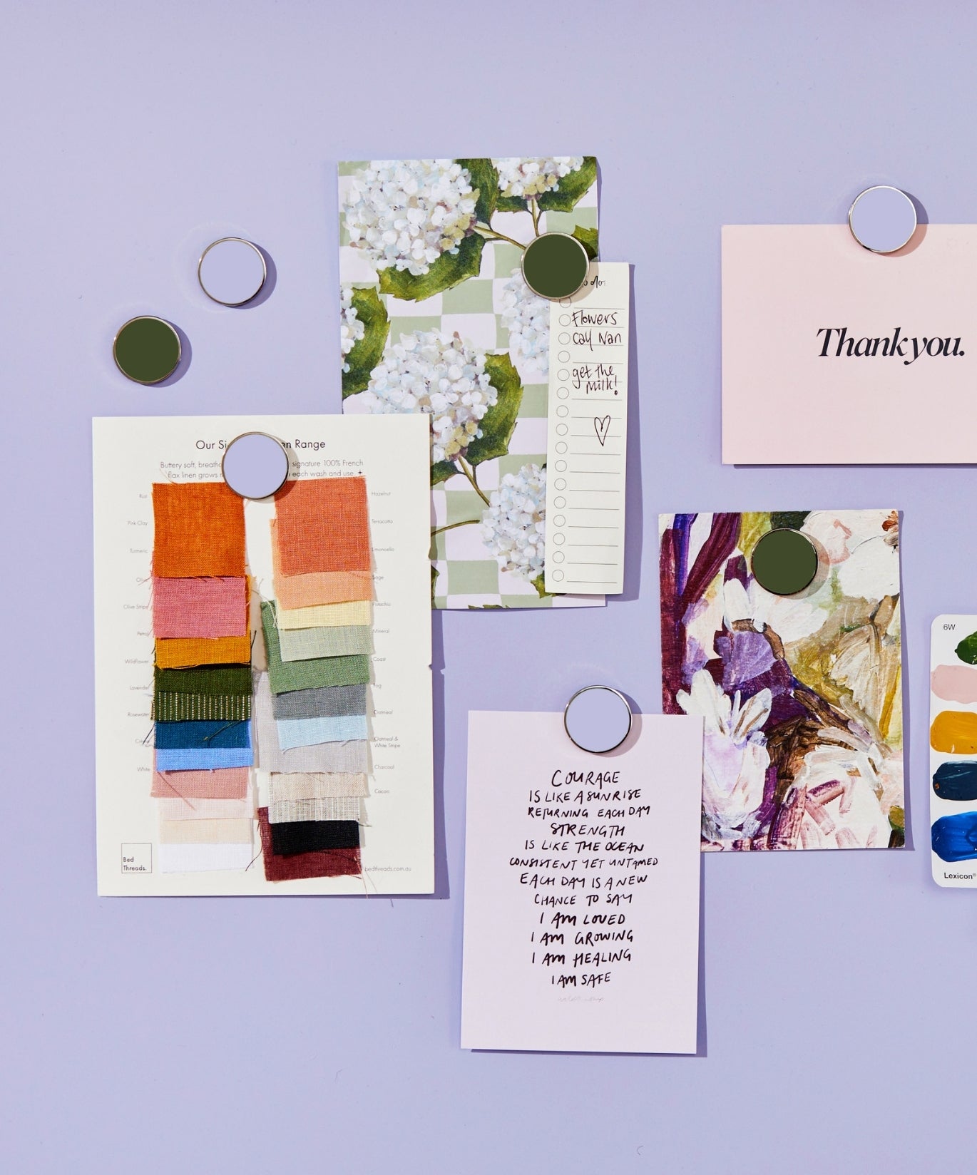 Les Buttons en lilas