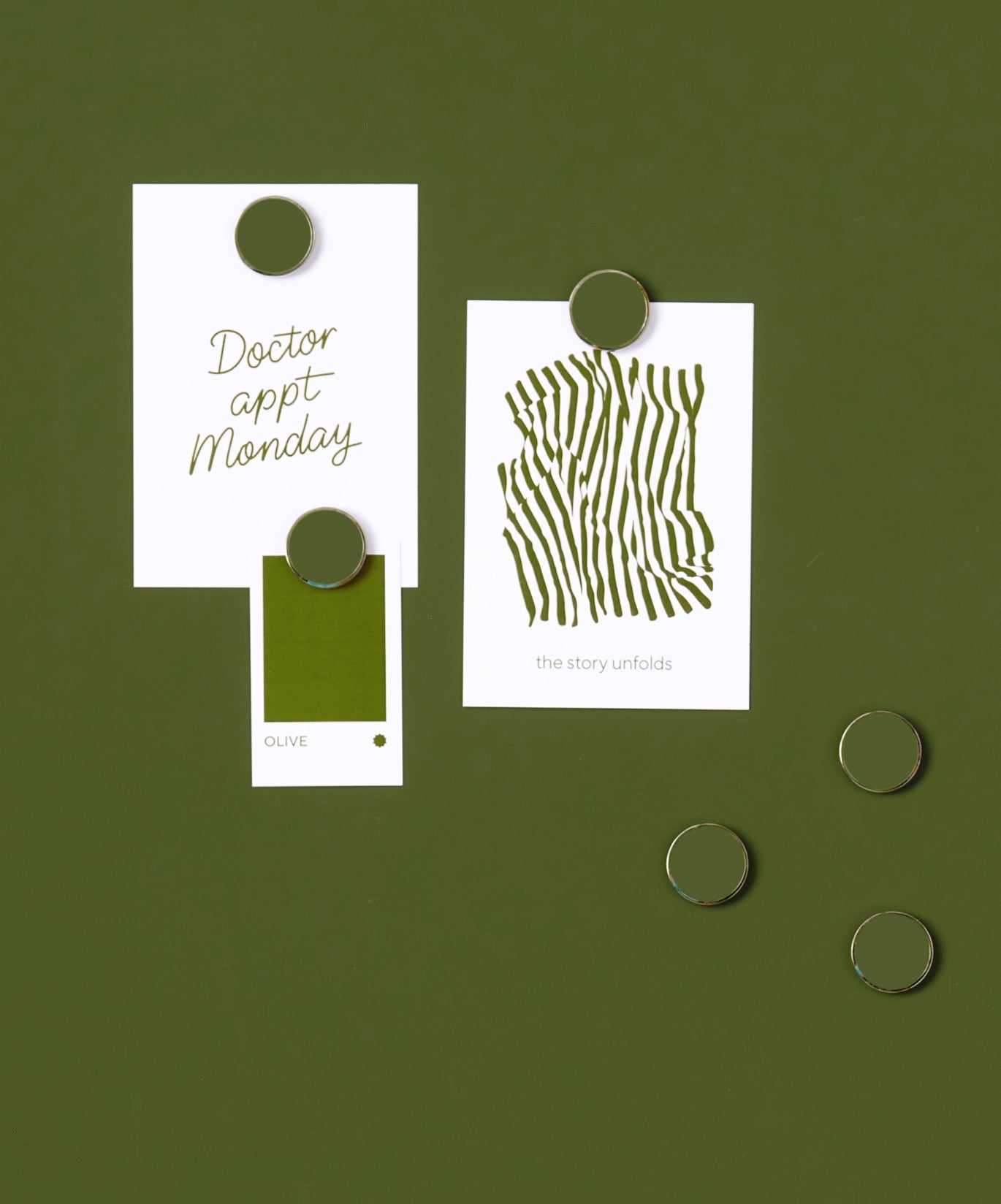 Les Buttons en olive