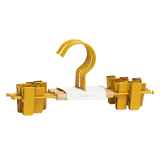 Appendini a clip per bambini in Mustard