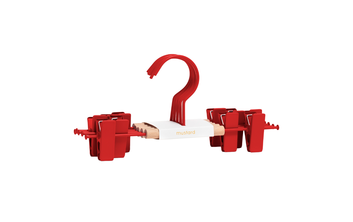 Appendini a clip per bambini in papavero