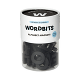 Magneti dell'alfabeto in nero di Wordbits