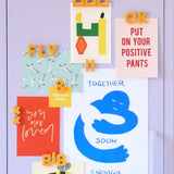 Magneti alfabetici in Mustard di Wordbits